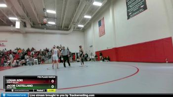 132 lbs 7th Place Match - Jacob Castellano, Smoky Hill vs Logan Aoki, Eagle Valley