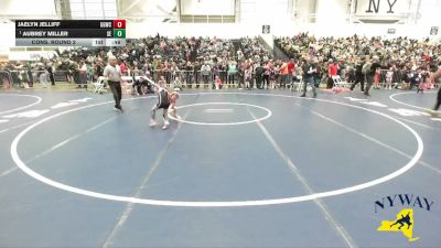 50 lbs Cons. Round 2 - Jaelyn Jelliff, Glen Grapplers Wrestling Club vs Aubrey Miller, SVEC Eagles