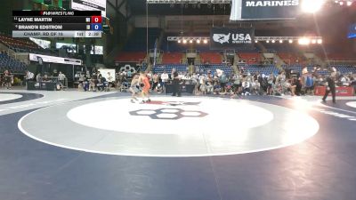 120 lbs Champ. Rd Of 16 - Layne Martin, Michigan vs Brand'n Edstrom, Idaho