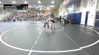 115 lbs 3rd Place Match - Naleah Ledesma, Hillcrest vs Stephanie Parra, William J Pete Knight