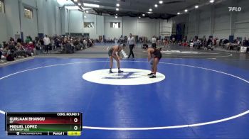 133 lbs Cons. Round 3 - Gurjaan Bhangu, RIT vs Miguel Lopez, Centenary (NJ)