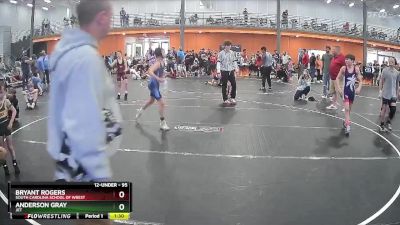 95 lbs Round 4 - Bryant Rogers, South Carolina School Of Wrest vs Anderson Gray, JET