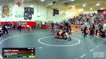 132 lbs Champ. Round 2 - Timothy Kuniyki, Covina vs Tigran Greyan, St John Bosco