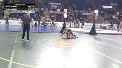 132 lbs Round Of 16 - Ryan Spahiu, Hingham vs Cole Mallon, Greater Lawrence