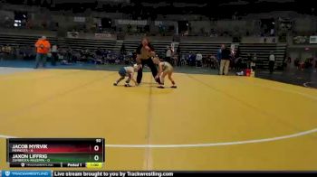 50 lbs Semis & 1st Wrestleback (8 Team) - Jacob Myrvik, Minneota vs Jaxon Liffrig, Zumbrota-Mazeppa