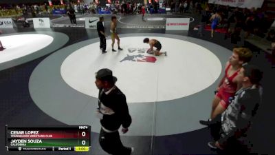 165 lbs Cons. Round 5 - Cesar Lopez, Youngblood Wrestling Club vs Jayden Souza, California