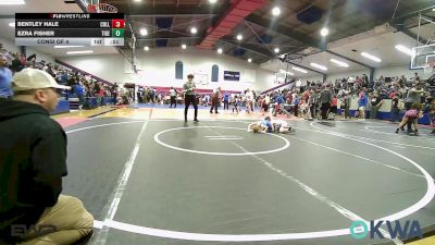 61 lbs Consi Of 4 - Bentley Hale, Collinsville Cardinal Youth Wrestling vs Ezra Fisher, Tiger Trained Wrestling