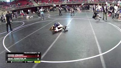 95 lbs Quarterfinal - Chase Urbanec, Iron Hawk Wrestling Academy vs Sean Johnston Jr., Westside Wrestling Club