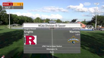 Replay: Rutgers-Newark vs Lycoming - Men's | Sep 13 @ 5 PM