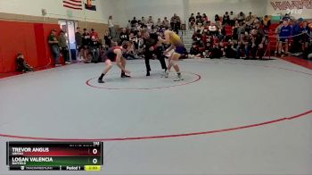 132 lbs Champ. Round 2 - Trevor Angus, Uintah vs Logan Valencia, Bayfield