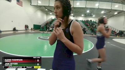 140 lbs Champ. Round 1 - Jade Snyder, Wind River vs Alexis Thompson, Pinedale