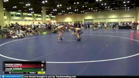 126 lbs Placement Matches (16 Team) - Chase Hanson, SD Blue vs Mason Cowell, Diamond Fish Blue