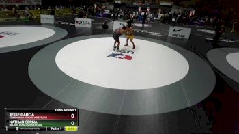 285 lbs Cons. Round 1 - Nathan Serna, Delano Diablos Wrestling vs Jesse Garcia, Edison High School Wrestling