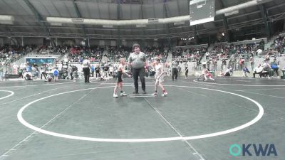 49 lbs Semifinal - Jackie Ketchum-Chick, Keystone Kids Wrestling Club vs Dawson Smith, Sallisaw Takedown Club