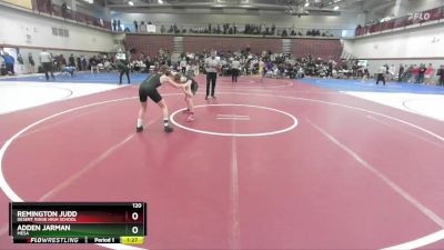 120 lbs Semifinal - Remington Judd, Desert Ridge High School vs Adden Jarman, Mesa