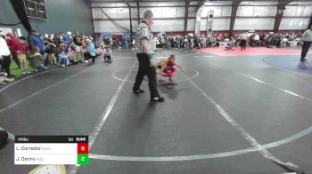 44 lbs Semifinal - Lucas Corredor, Marlton, NJ vs Jackson Denny, Holland, PA