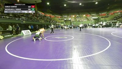 167 lbs Consi Of 16 #1 - Carlo Cortez, East Bakersfield vs Nicholas A. Yamas, Coalinga