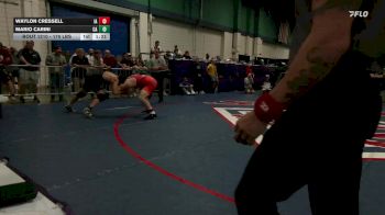 175 lbs Semifinal - Waylon Cressell, IA vs Mario Carini, CA