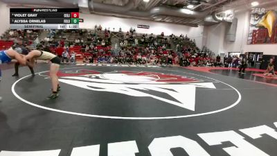 135 lbs Semifinal - Alyssa Ornelas, Fort Lupton vs Violet Gray, Central-GJ