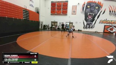 117 lbs Round 1 - Renee Torres, Powell Wrestling Club vs Calvin Crosby, Cody Wrestling Club