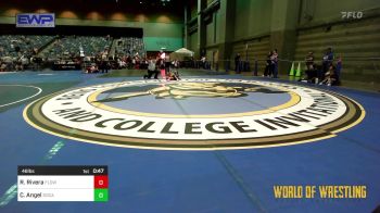 46 lbs Consi Of 16 #2 - Rhyan Rivera, FLOW Academy vs Caroline Angel, SoCal Hammers
