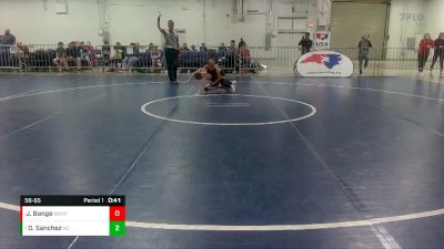 58-65 lbs Round 2 - Dustin Sanchez, North Carolina vs James Bange, Backyard Bullies Wrestling Club