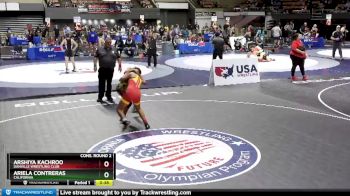 132 lbs Cons. Round 2 - Arshiya Kachroo, Danville Wrestling Club vs Ariela Contreras, California