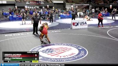 132 lbs Cons. Round 2 - Arshiya Kachroo, Danville Wrestling Club vs Ariela Contreras, California