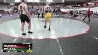 184 lbs Cons. Round 2 - Brandon Rau, Siena Heights University vs Ashton Simison, University Of Rio Grande