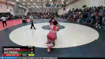 215 Girls Round 1 - Alejandra Alfaro, Denver vs Echo Tremeear, Eaglecrest Wrestling Club