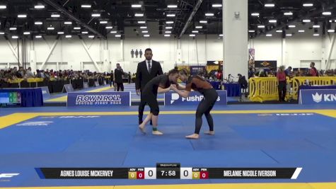 MELANIE NICOLE IVERSON vs AGNES LOUISE MCKERVEY 2025 World IBJJF Jiu-Jitsu No-Gi Championship