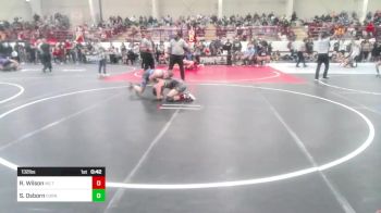 132 lbs Consi Of 8 #1 - Roman Wilson, No Team vs Stetson Osborn, Cornerstone WC