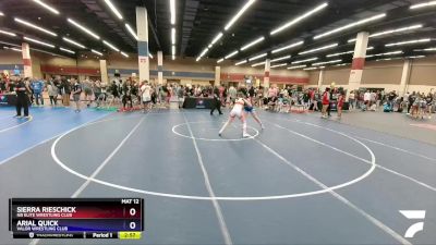 125 lbs Cons. Round 4 - Sierra Rieschick, NB Elite Wrestling Club vs Arial Quick, Valor Wrestling Club