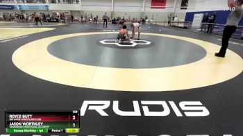 139 lbs Champ. Round 1 - Royce Butt, Big Game Wrestling Club vs Jason Worthley, Sanderson Wrestling Academy
