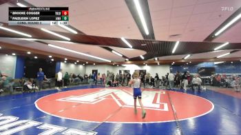 62 lbs Cons. Round 3 - Brooke Cogger, Team Real Life Wrestling vs PaizLeigh Lopez, All In Wrestling Academy