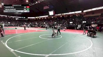 61 lbs Quarterfinal - Micah Duncan, WSW1 vs Mason Rice, CPWA