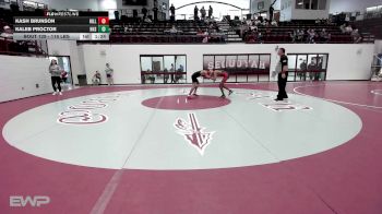 119 lbs Semifinal - Kash Brunson, Hilldale vs Kaleb Proctor, Henryetta HS