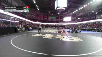 150 lbs Cons. Round 5 - Zayden Denton, Centennial vs Xyler Coleman, Meridian