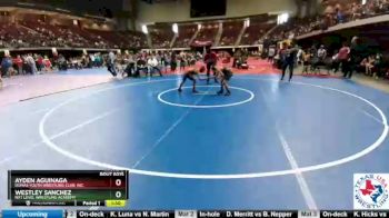 92 lbs Round 3 - Ayden Aguinaga, Dumas Youth Wrestling Club. Inc. vs Westley Sanchez, NXT Level Wrestling Academy