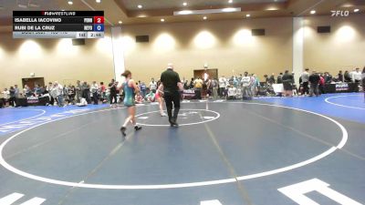105-110 lbs Champ. Round 1 - Isabella Iacovino, Pennsylvania vs Rubi De La Cruz, New York