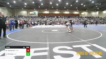 100 lbs Final - Madden Sandoval, COWA vs Adrian Windsor, Mat Demon Wrestling Club