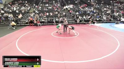 153 lbs Champ. Round 2 - Andrew Card, Olympus High School vs Dean Harris, Logan High School