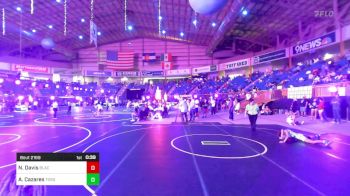94 lbs Consi Of 8 #2 - Nevaeh Davis, Black Fox Wrestling Academy vs Allison Cazares, Toss Em Up Wr Ac
