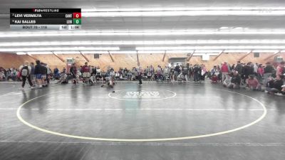 118 lbs Quarterfinal - Levi Vermilya, Canton vs Kai Salles, Lehighton
