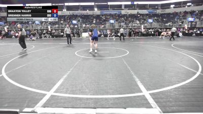 143 lbs Semifinal - Braxton Tolley, King Select vs Brennen Harris, Chickasha