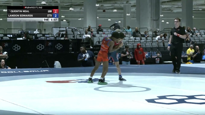 38 kg Quarters - Quentin Neal, Greater Heights Wrestling vs Landon ...