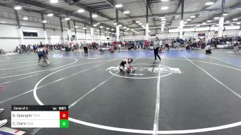 52 lbs Consi Of 4 - Brayden Spangler, Trybe vs Carson Clark, Fearless WC