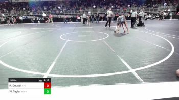 110 lbs Semifinal - Kelton Doucet, Kansas Young Guns vs Walter Taylor, Rogue Warrior Wrestling