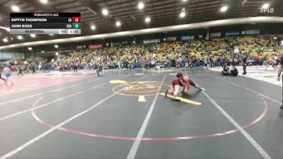 130 lbs Semifinal - Kiptyn Thompson, Fosston/Bagley Brawlers vs John Boes, Stanley County AAU