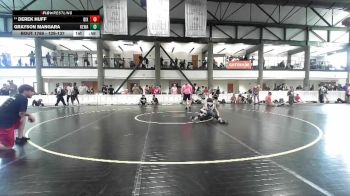 129-137 lbs Cons. Round 2 - Derek Huff, Evergreen Park vs Grayson Mangara, Bulls Wrestling Club